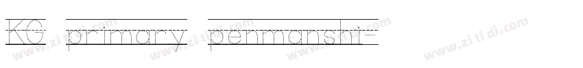 KG primary penmanshi字体转换